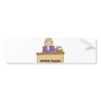SUPER TELLER bumper stickers by treasurechest SUPER TELLER bumper stickers