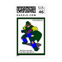 Super Vegan Man (Our Mascot) Real USPS Stamps stamps