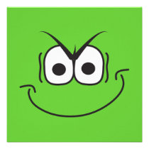 Super Villain Birthday Party Invitation Green