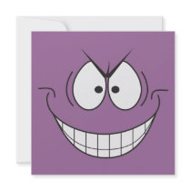 Super Villain Birthday Party Invitation - Purple