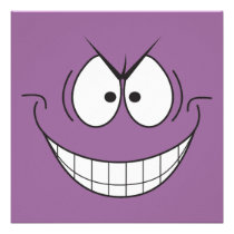Super Villain Birthday Party Invitation - Purple