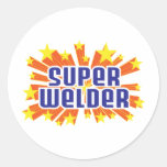 Super Welder Round Stickers