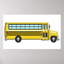 Super Yellow School Bus Posters