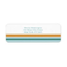 Superb Stripes: Return Address Labels