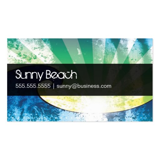 SuperCali Sunset- Marina Business Card Template (back side)
