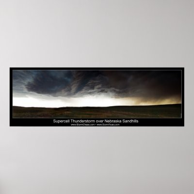 Supercell over Nebraska Sandhills Poster by stormchase