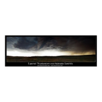 Supercell over Nebraska Sandhills posters