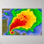 Supercell Radar Signature - "Hook Echo" Posters