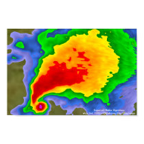 Supercell Radar Signature - "Hook Echo" posters