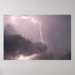 Supercell Thunderstorm Lightning Photography Print