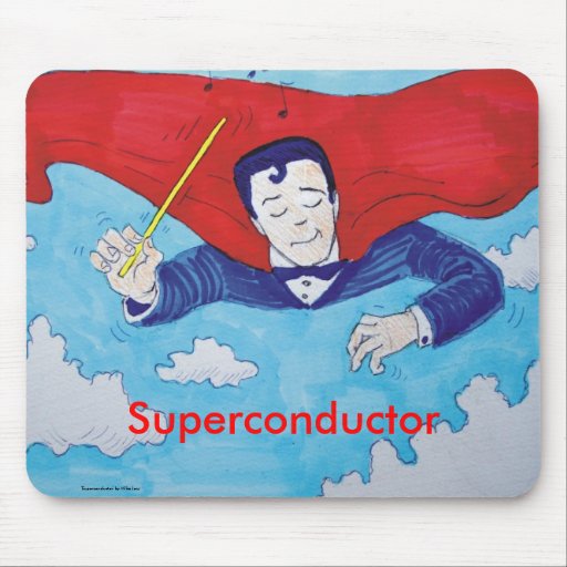 Superconductor cartoon mousepad