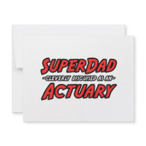 SuperDad...Actuary invitations by Actuary_Shirts SuperDad...Actuary invitations