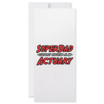 SuperDad...Actuary rack cards by Actuary_Shirts SuperDad...Actuary rack cards