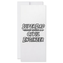 SuperDad...Civil Engineer Custom Rack Cards