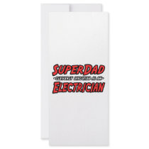 SuperDad...Electrician rack cards by Electrician_Shirts SuperDad...Electrician rack cards
