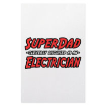 SuperDad...Electrician Customized Stationery