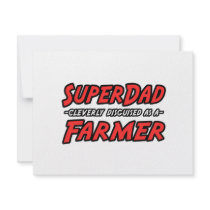 SuperDad...Farmer invitations by Farmer_Shirts SuperDad...Farmer invitations