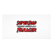 SuperDad...Farmer photo cards by Farmer_Shirts SuperDad...Farmer photo cards