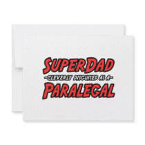 SuperDad...Paralegal invitations by Paralegal_Shirts SuperDad...Paralegal invitations