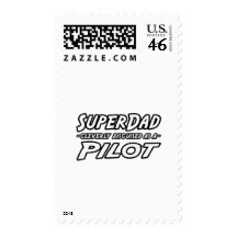 SuperDad...Pilot Postage Stamps