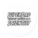 SuperDad...Scientist stickers