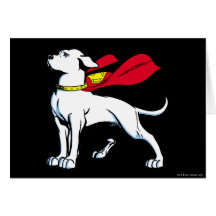 Superdog Krypto Greeting Card