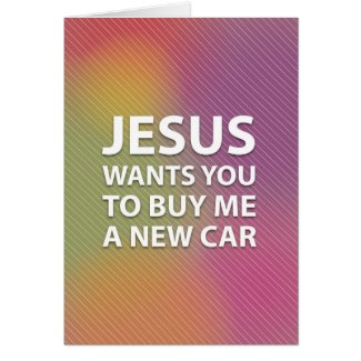 Superficial Jesus Greeting Card