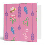 Supergirl Birds, Bees, Trees binders