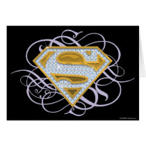 Supergirl Blue Jewels 2 Greeting Card