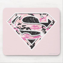 Supergirl Camouflage Logo Mousepads