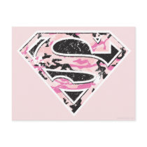 Supergirl Camouflage Logo Postcard