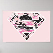 Supergirl Camouflage Logo Print