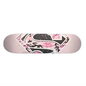 Supergirl Camouflage Logo Skate Board Decks