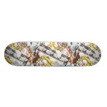 Supergirl Comic Capers Pattern 2 Skateboard
