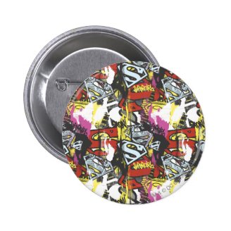 Supergirl Comic Capers Pattern 7 Buttons