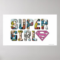 Supergirl Comic Logo Poster