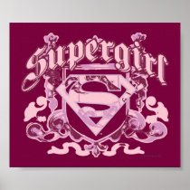 Supergirl Crest Design Print