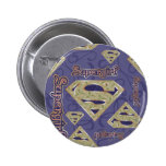 Supergirl Fancy Logo Collage Pin