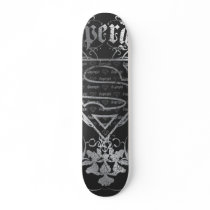 Supergirl Fancy Silver Logo Skateboard Decks