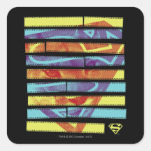 Supergirl Filmstrip Stickers