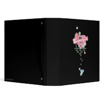 Supergirl Flower Madness 3 Ring Binder