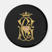 Supergirl Gold Crown Fridge Magnets