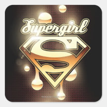 Supergirl Gold Drips Sticker