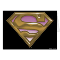 Supergirl Golden Logo Card