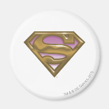 Supergirl Golden Logo Fridge Magnets