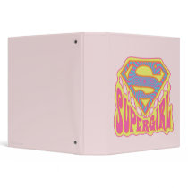 Supergirl Groovy Logo Vinyl Binder