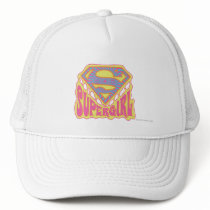 Supergirl Groovy Logo Trucker Hat