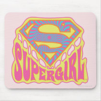 Supergirl Groovy Logo Mouse Pads