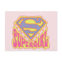 Supergirl Groovy Logo Post Cards