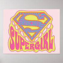 Supergirl Groovy Logo Posters